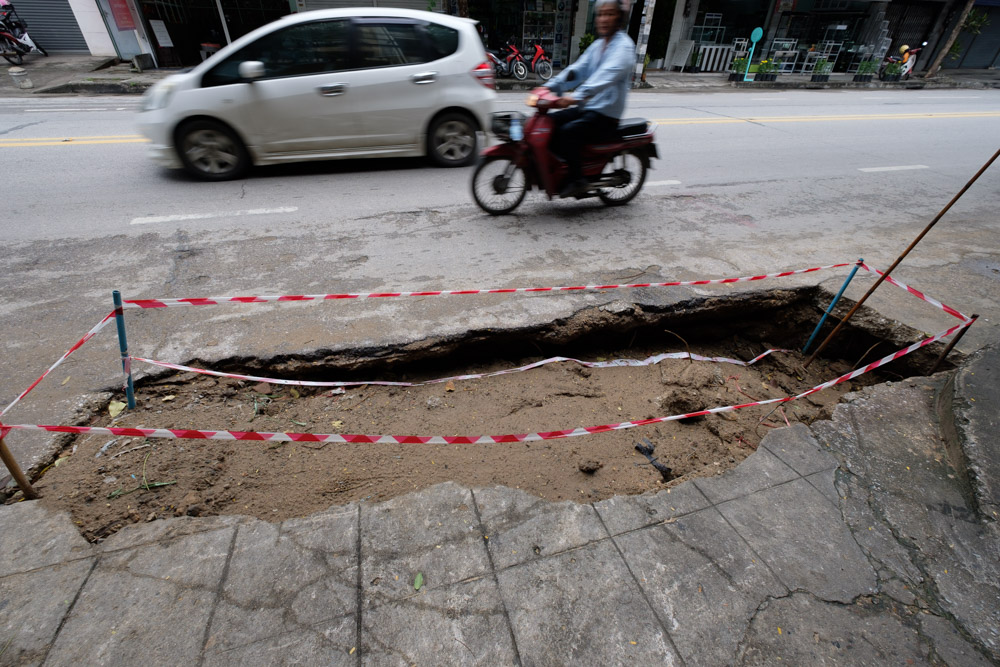 Just a sink hole, don't worry…