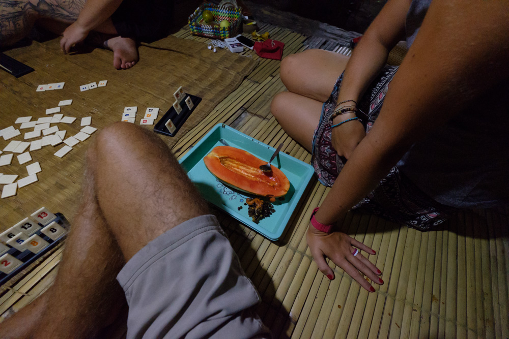 Ketut gave us half a papaya straight from the tree, it was delicious