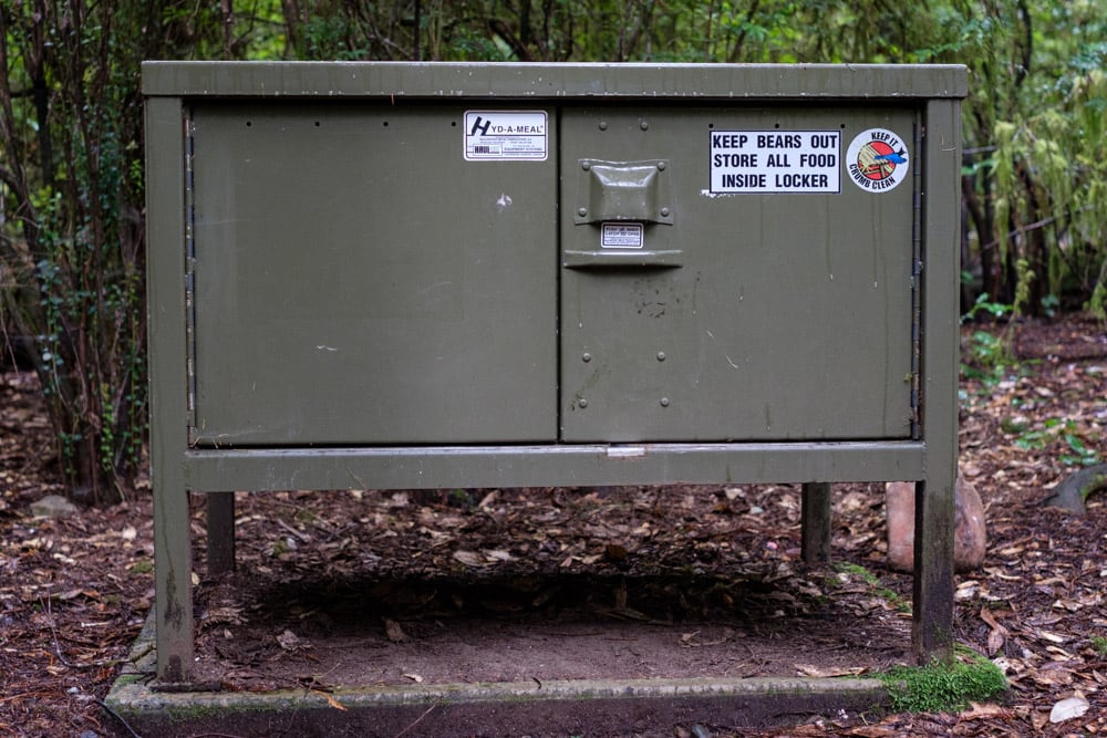 Bear boxes are super common in American campsites