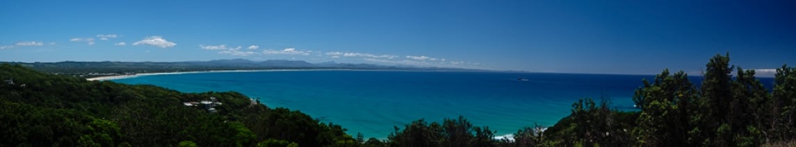 Please forgive the terrible merging, this is just a preview because our Macbook Air is painfully slow at actually merging panos, but this is part of the amazing view from the headland the lighthouse sits on